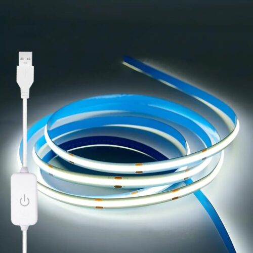 110V waterproof LED strip, 16.4ft, 6000K daylight white. Super bright. No remote. Suitable for indoor and outdoor use.
