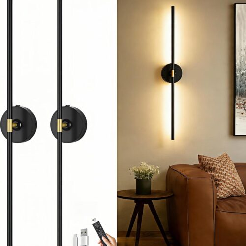 Modern half-moon wall sconce, metal white. Suitable for stair, hallway, home theatre.
