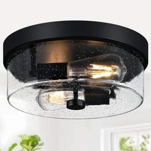6-pack flush mount LED ceiling light, 12-inch, 5000K, 3200lm. Super slim. Suitable for bedroom, living room, dining room.